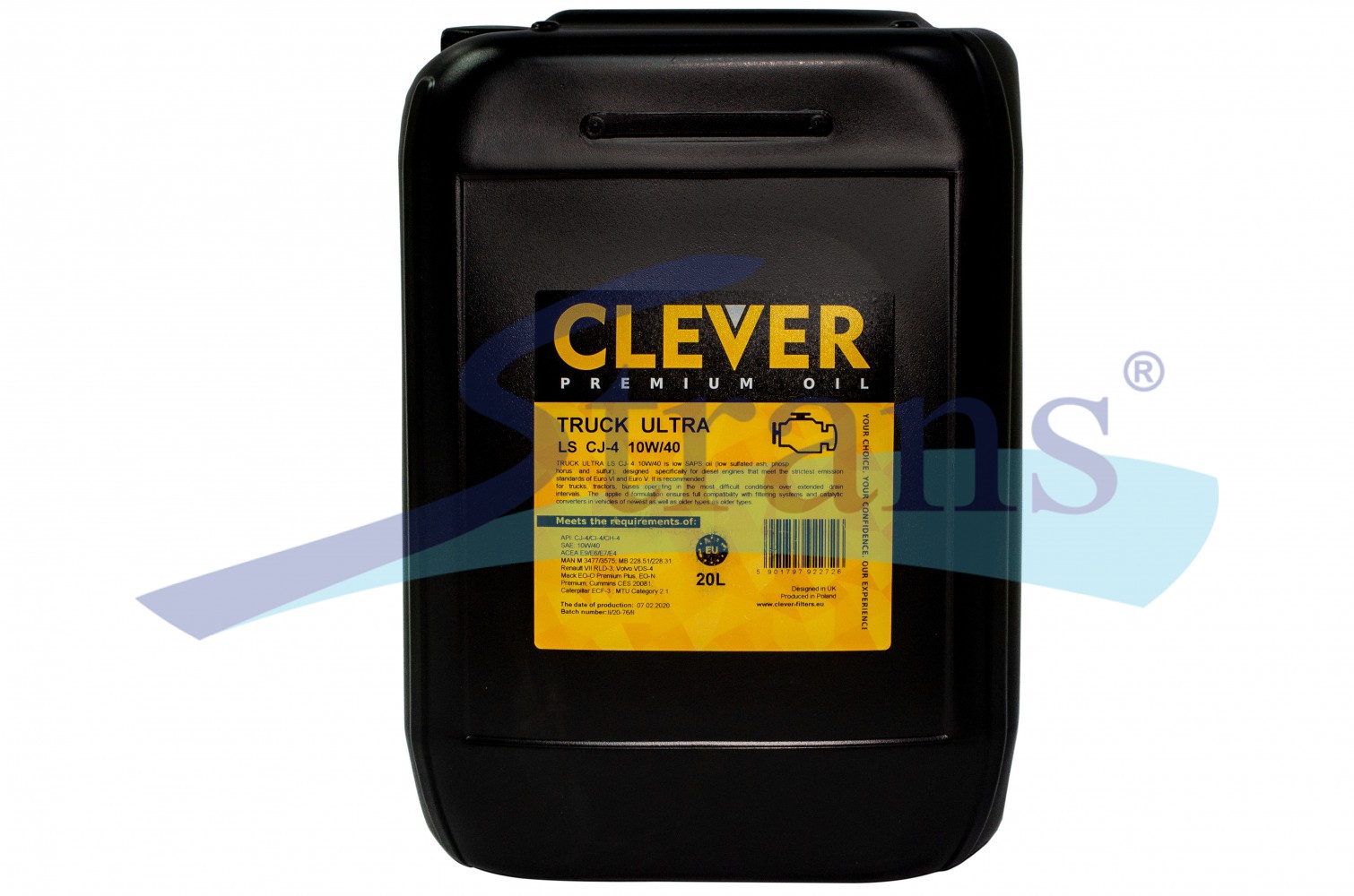 Масло Моторне Clever Truck Ultra Ls 10W-40 20Л (Підходить Для